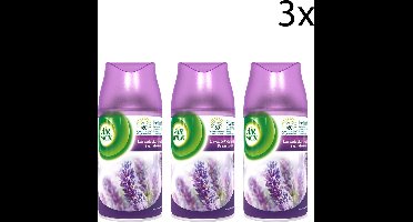Air Wick Freshmatic Automatische Spray Luchtverfrisser - Paarse Lavendel Navulling - 3 Stuks - Voordeelverpakking