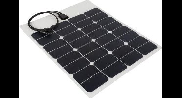 Perel Polykristallijn zonnepaneel, hoog rendement en weerbestendig, 50W