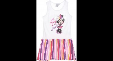 Disney Minnie Mouse zomer jurk - Feel the love - wit - maat 122/128 (8 jaar)
