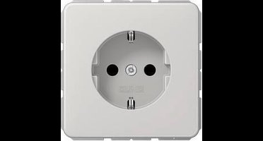Jung CD1520LG Wandcontactdoos met randaarde Inzetstuk 1-voudig Grijs 1 stuk(s)