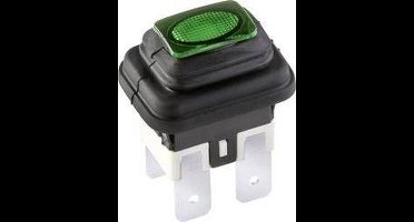 interBär 3658-250.22 3658-250.22 Drukschakelaar 250 V 16 A 1x uit/aan Continu Groen IP65 1 stuk(s)