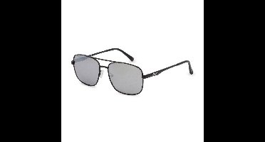 Guess - GF0211 - Zonnebril - Heren - Metaal - Grijze lens