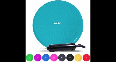 Gorilla Sports Balanskussen - Wiebelkussen - Balanstrainer - Incl. Pomp - Zwart