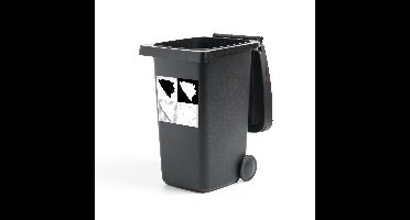 Container sticker Bosnië en Herzegovina illustratie - Een illustratie van Bosnië en Herzegovina in vier stijlen Klikosticker - 40x40 cm - kliko sticker - weerbestendige containersticker