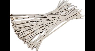 HBM 50 Delig RVS Kabelbinder / Tie-wrap assortiment 4,6 x 300 mm.