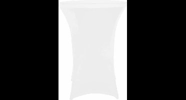 Perel Hoes voor statafel, wit, rond, Ø 80 cm x 100 cm