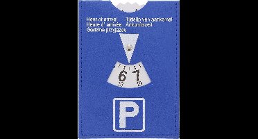 Parkeerschijf | Parkeerkaart - Blauwe zone | schijf / kaart voor parkeer
