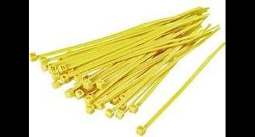TRU COMPONENTS 1593705 TC-CV300S203 Kabelbinder 300 mm 4.80 mm Geel 100 stuk(s)
