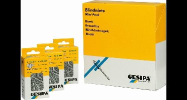 Gesipa 1433853 Polygrip Blindklinknagel - Grote kop - AL/ST - 4,8 x 17mm (25st)