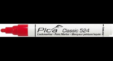 Pica 524/40 Classic Industrie verf/lak marker - Rood - 2-4 mm rond