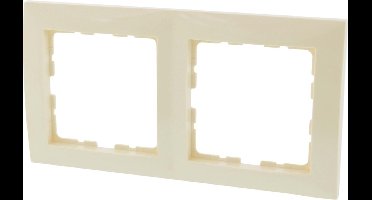 Berker S1 afdekraam – inbouw – 2–voudig – crème – 10 stuks