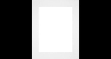 Passe-Partout Fotomaat 13x18 cm - Lijstmaat 24x30 cm - Wit - Museumkarton - Fotolijst niet inbegrepen