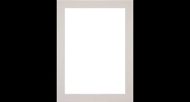 Passe-Partout Fotomaat 40x55 cm - Lijstmaat 45x60 cm - Grijs Graniet - Museumkarton - Fotolijst niet inbegrepen