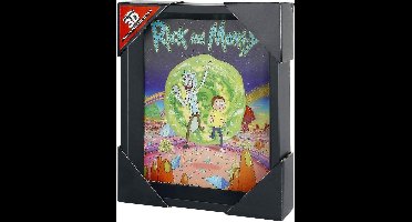 Rick and Morty - Portal - 3D Lenticular Poster - 28,7 x 23,5cm