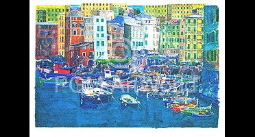 Kunstdruk Ralf Westphal - Camogli / Levante 100x70cm