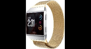 Shop4 - Fitbit Ionic Bandje - Metaal Goud