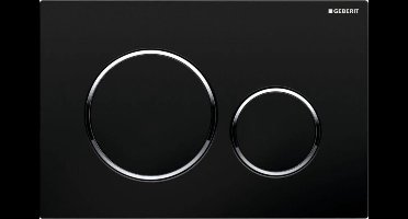 Geberit Sigma20 bedieningsplaat 2-toets - matzwart