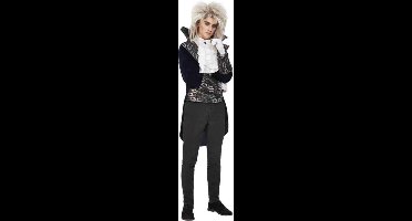 Smiffy's - Mozart From Hell - Man - Zwart, Wit / Beige - XL - Carnavalskleding - Verkleedkleding