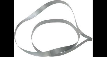 Versierelastiek Vinyl Stretch Zilver 45,7cm (50 stuks)