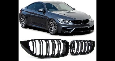 Grill Nieren Dubbele Spijl M Performance Look Piano Lak Zwart Glanzend Passend Voor Bmw 4 Serie F32 F33 F36 F80 F82 M3 M4 Coupe Grandcoupe Cabrio 320 328 335 340 420 428 435 440