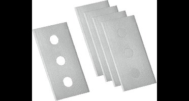 Metaltex Lemmets Radeermesje 6 X 3,5 Cm Staal Zilver 5 Stuks