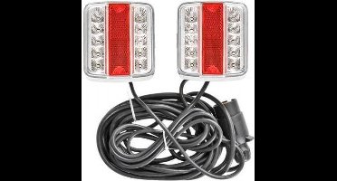 Pro Plus Aanhangerverlichtingsset Led met Magneten 7,5 + 2,5 meter Kabel