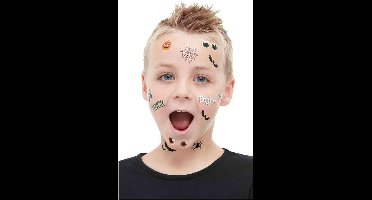 Smiffys - Trick Or Treat Halloween Tijdelijke Tattoo - Multicolours