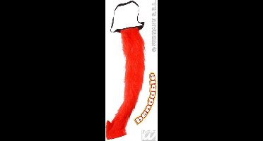 Duivelstaart rood pluche