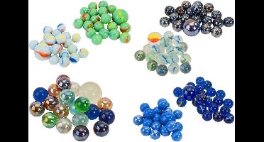 30 zakjes knikkers - verschillende kleuren
