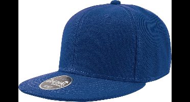 Atlantis Kinderen/Kinderen Flat Visor 6 Panel Snap Back Cap (Koninklijk)