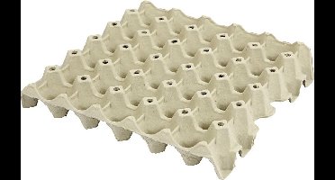Creativ Company eiertray karton knutsel 29x29cm 20 stuks grijs.