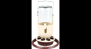 Fauna Glazen Flesautomaat - Vogel - Voerbak- Drinkbak - 1 l