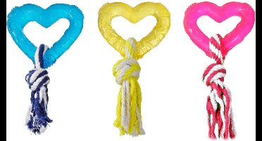 Hondenspeelgoed Hart - Willekeurig - 14.5 x 8 x 3 cm