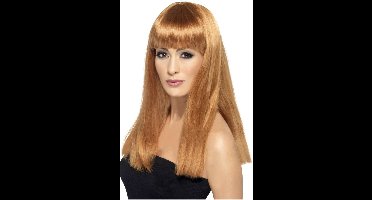 Smiffys - Pruik - Lang - Stijl - Lichtbruin