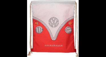 Volkswagen Kampeerbus VW T1 Rood Trekkoord Rugzak