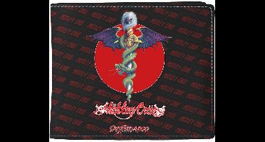 Rocksax Motley Crue - Dr Feelgood 2 Portemonnee - Zwart/Rood