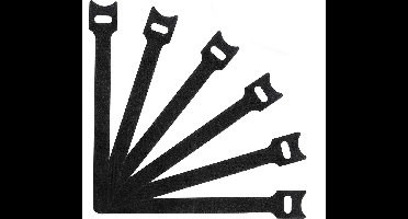 kabelbinders met velcro lengte 230mm breedte 13mm - 5 stuks in verpakking