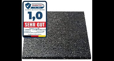 Anti-vibratie mat 60 x 60 cm voor wasmachines en drogers - Snijbaar en verkrijgbaar in 4 diktes