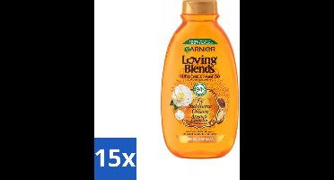 15 x Garnier Loving Blends Argan- en Cameliaolie Shampoo 300 ml - Droog Haar - Dof Haar - Haarvoeding - Haarherstel - Arganolie