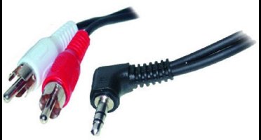 3,5mm Jack haaks - Tulp stereo audio kabel - 1,5 meter