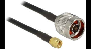 N (m) - SMA (m) kabel - RG58 - 50 Ohm / zwart - 5 meter