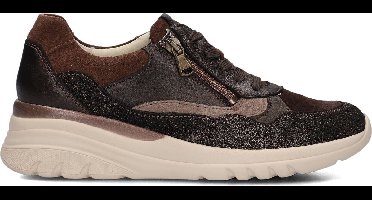 Waldläufer H Carla Sneakers - Leer - Dames - Bruin - Maat 40,5