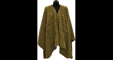Unique Living - Omslagplaid Clio 148x160cm - Moss Green