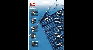 Stekenhouders edelstaal 135 mm zilverkleurig 10 st. - Tools - Prym