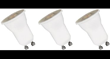 Spectrum LED Spot GU10 4W - 230V - 300 Lumen - 3000K Warm wit - Gezellig licht - Energiezuinig - 3 stuks