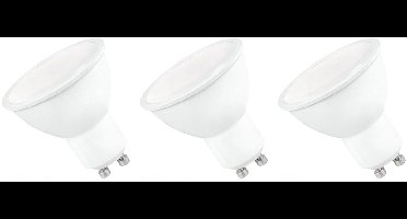 Spectrum LED Lamp GU10 6W - 230V - 520 Lumen - 4000K Neutraal Wit - Natuurlijk licht - Energiezuinig - 3 stuks