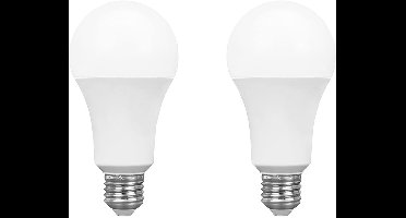 Spectrum LED Lamp A60 E27 - 20W - 230V - 2045 Lumen - 4000K Neutraal Wit - Ø60mm - Voor Plafondlamp, Tafellamp of Vloerlamp - 2 stuks