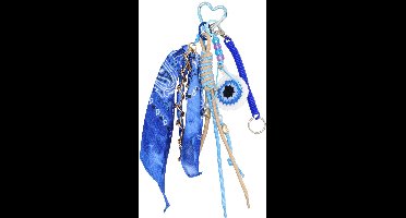 No label Trendy Bag Charm - Dames Tas - Blauw