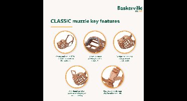 Baskerville Classic Muzzle Muilkorf - Maat 2