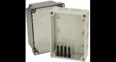 Fibox PCM 150/125 T 6016916 Universele behuizing 180 x 130 x 125 Polycarbonaat Grijs-wit (RAL 7035) 1 stuk(s)